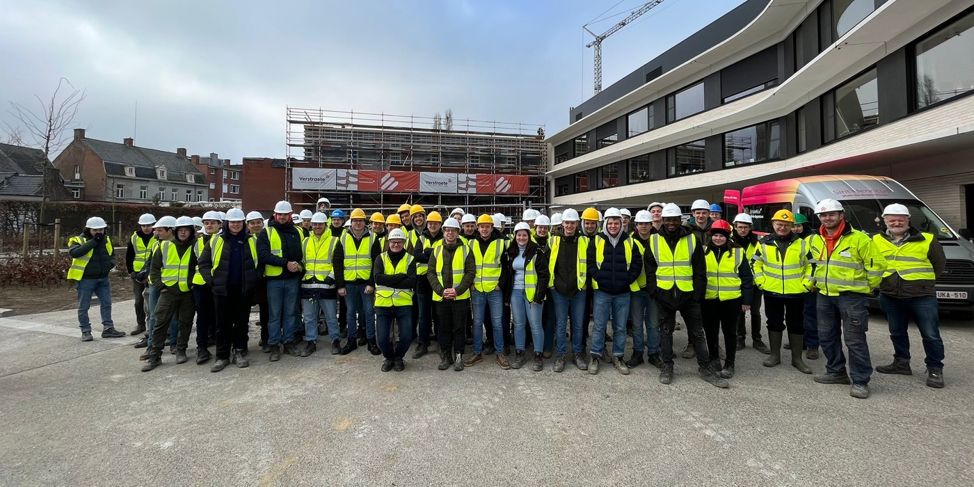 Future construction bachelors on site visit